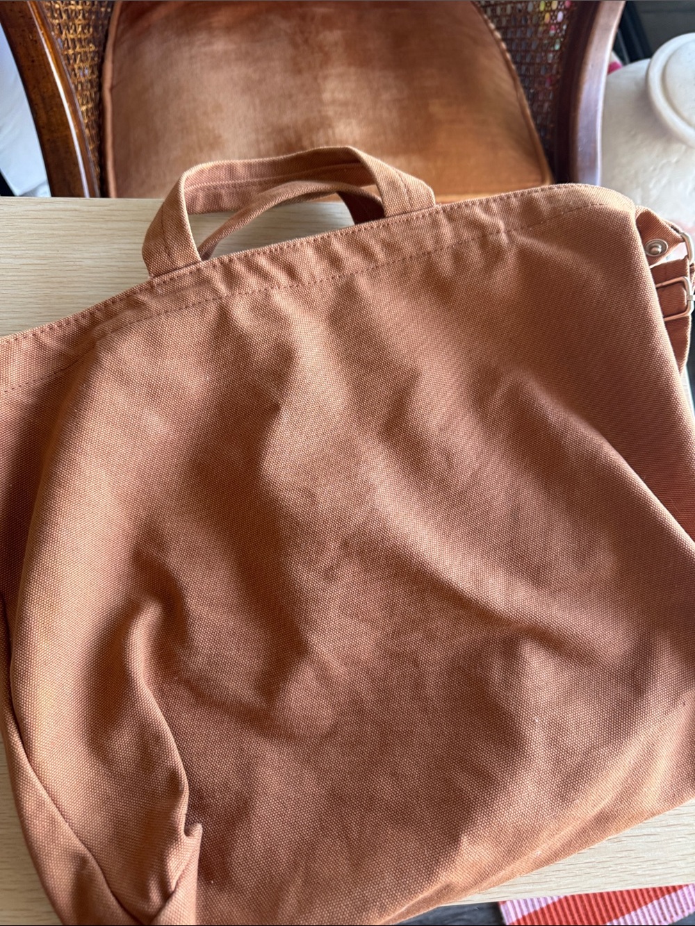 BAGGU Horizontal Duck Bag in Rust - Picture 3 of 4